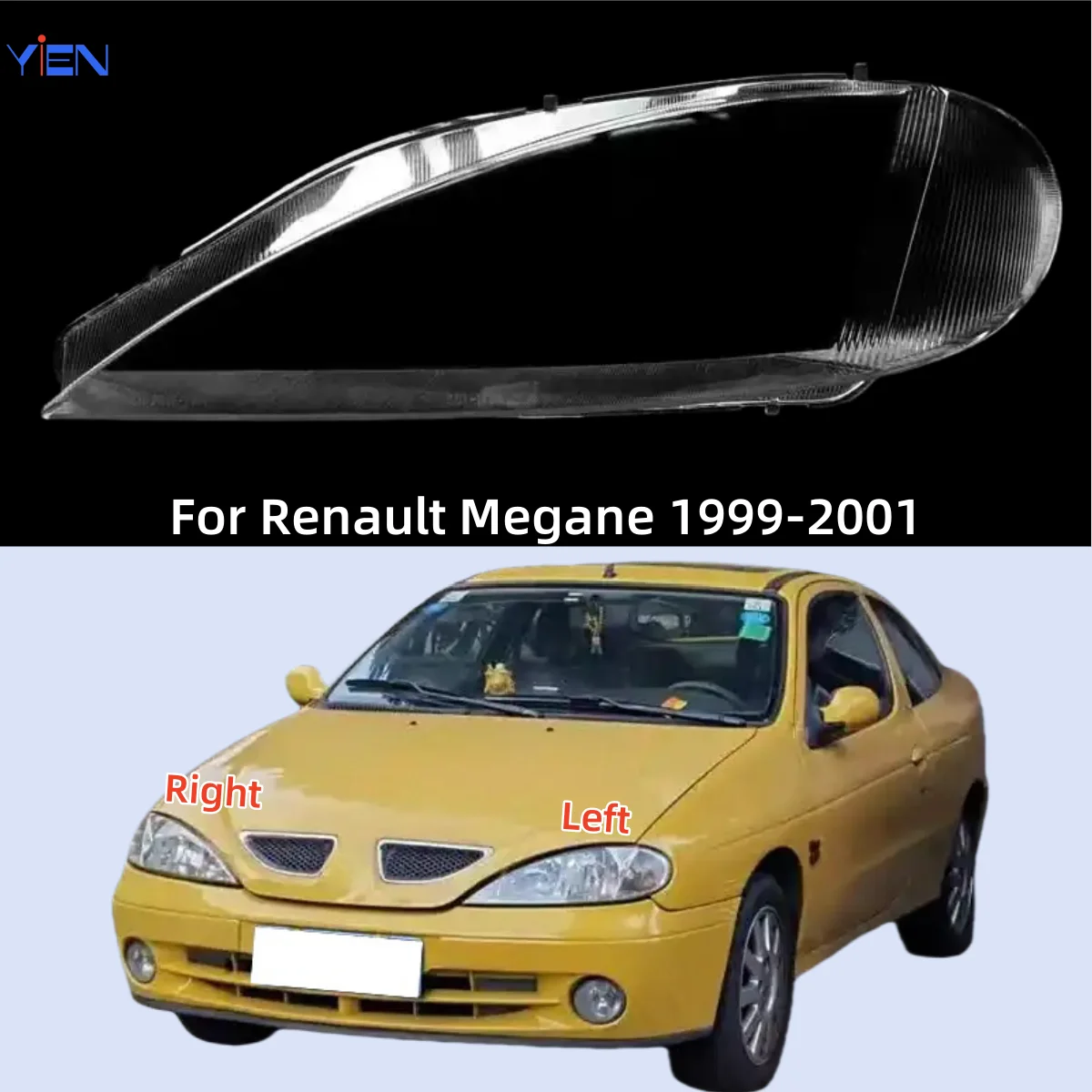 For Renault Megane 1999 2000 2001 Car Supplies Front Lamp Glass It has good transparency and light transmission
For Renault Megane 1999 2000 2001 Car Supplies Front Lamp Glass It has good transparency and light transmission