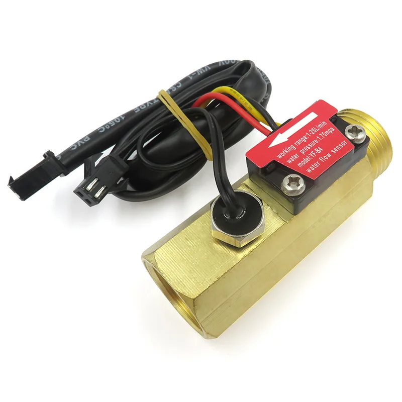 Manufacturer OEM Brass Turbine Flowmeter YF-B4 G1/2 Male Female Threaded Hall Sensor 50K Temperature Probe 1-25L/min 660Pulses/L
Manufacturer OEM Brass Turbine Flowmeter YF-B4 G1/2 Male Female Threaded Hall Sensor 50K Temperature Probe 1-25L/min 660Pulses/L