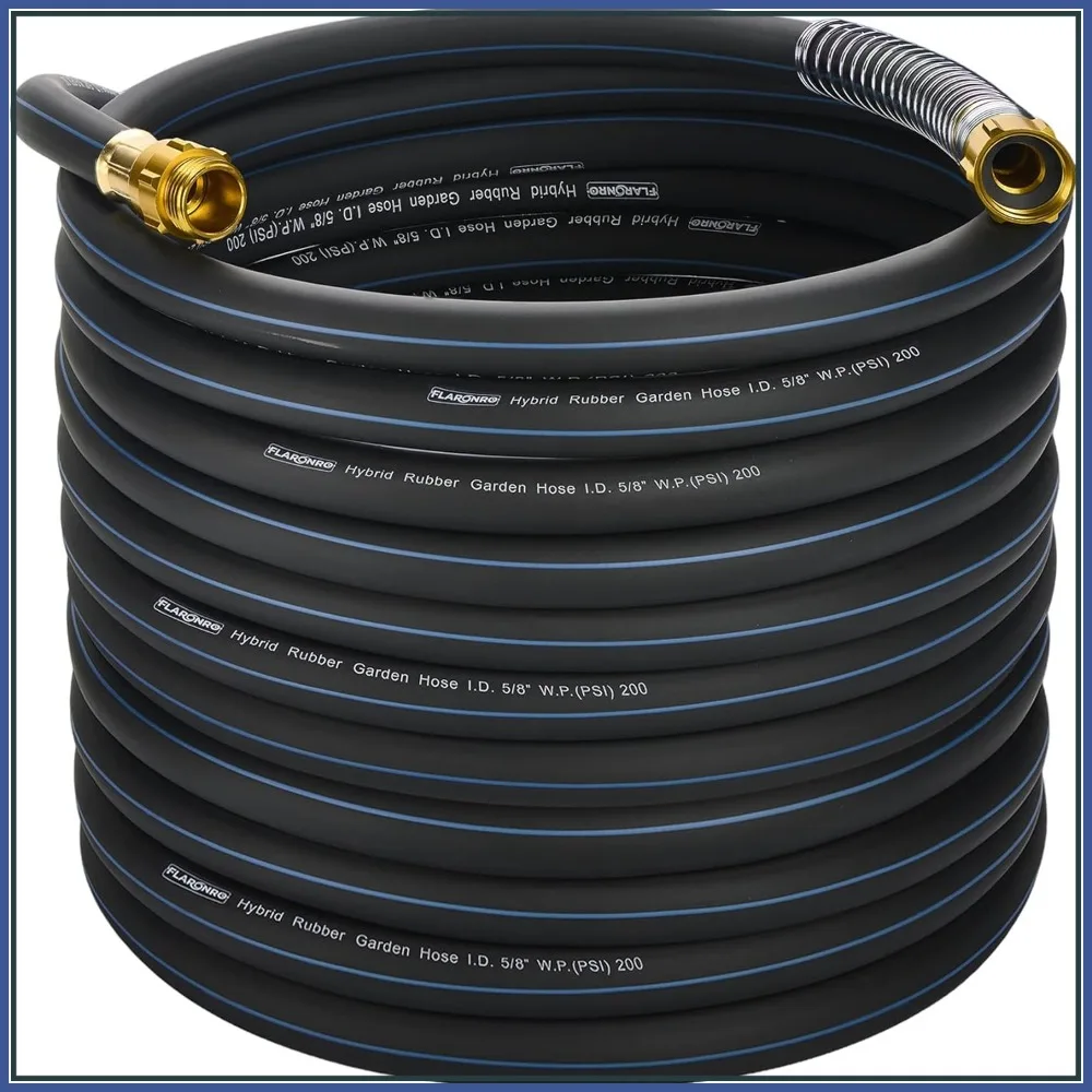 5/8 in. x 90 ft Heavy Duty Hybrid Garden Hose, High Flow 5/8" ID No Memory Lightweight Watering Hose
5/8 in. x 90 ft Heavy Duty Hybrid Garden Hose, High Flow 5/8" ID No Memory Lightweight Watering Hose