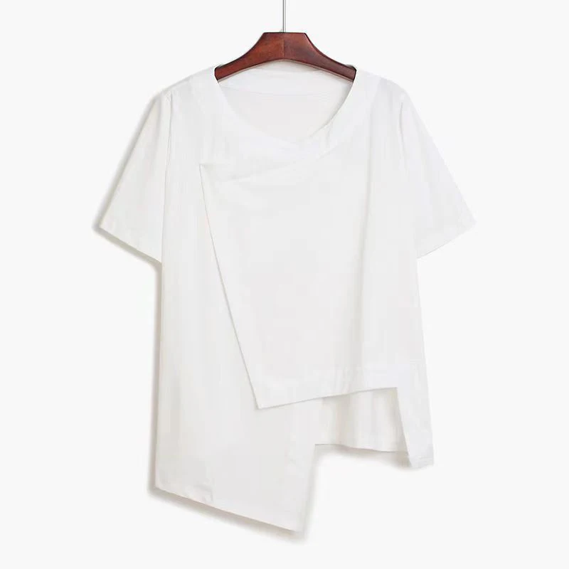 Plus Size Irregular T-Shirt Women asymmetrical Hem Split Tee Loose Fit Casual Short Sleeve Top Front Short Back Long Soild Tee
Plus Size Irregular T-Shirt Women asymmetrical Hem Split Tee Loose Fit Casual Short Sleeve Top Front Short Back Long Soild Tee