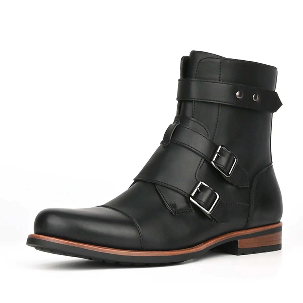 Мужские ботинки осенне-зимние, новые, дизайнерские, модные, повседневные, винтажные, с металлической пряжкой, боковой молнией, на низком каблуке, джинсовые, ковбойские, обувь для мужчин
Мужские ботинки осенне-зимние, новые, дизайнерские, модные, повседневные, винтажные, с металлической пряжкой, боковой молнией, на низком каблуке, джинсовые, ковбойские, обувь для мужчин
