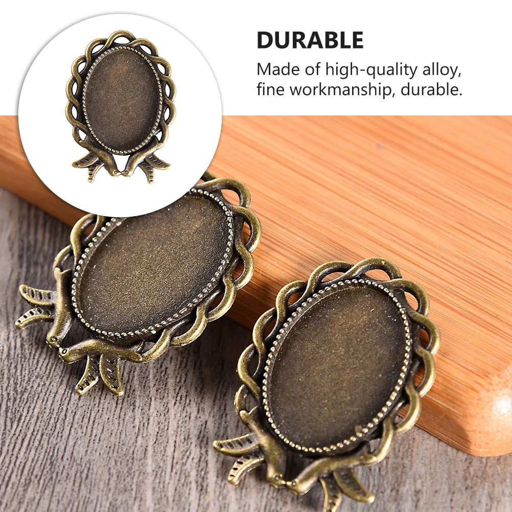 50pcs Metal Gem Base Pendant Vintage Jewelry Zinc Alloy Oval Trays High Quality Durable Unique Shape DIY Gift
50pcs Metal Gem Base Pendant Vintage Jewelry Zinc Alloy Oval Trays High Quality Durable Unique Shape DIY Gift
