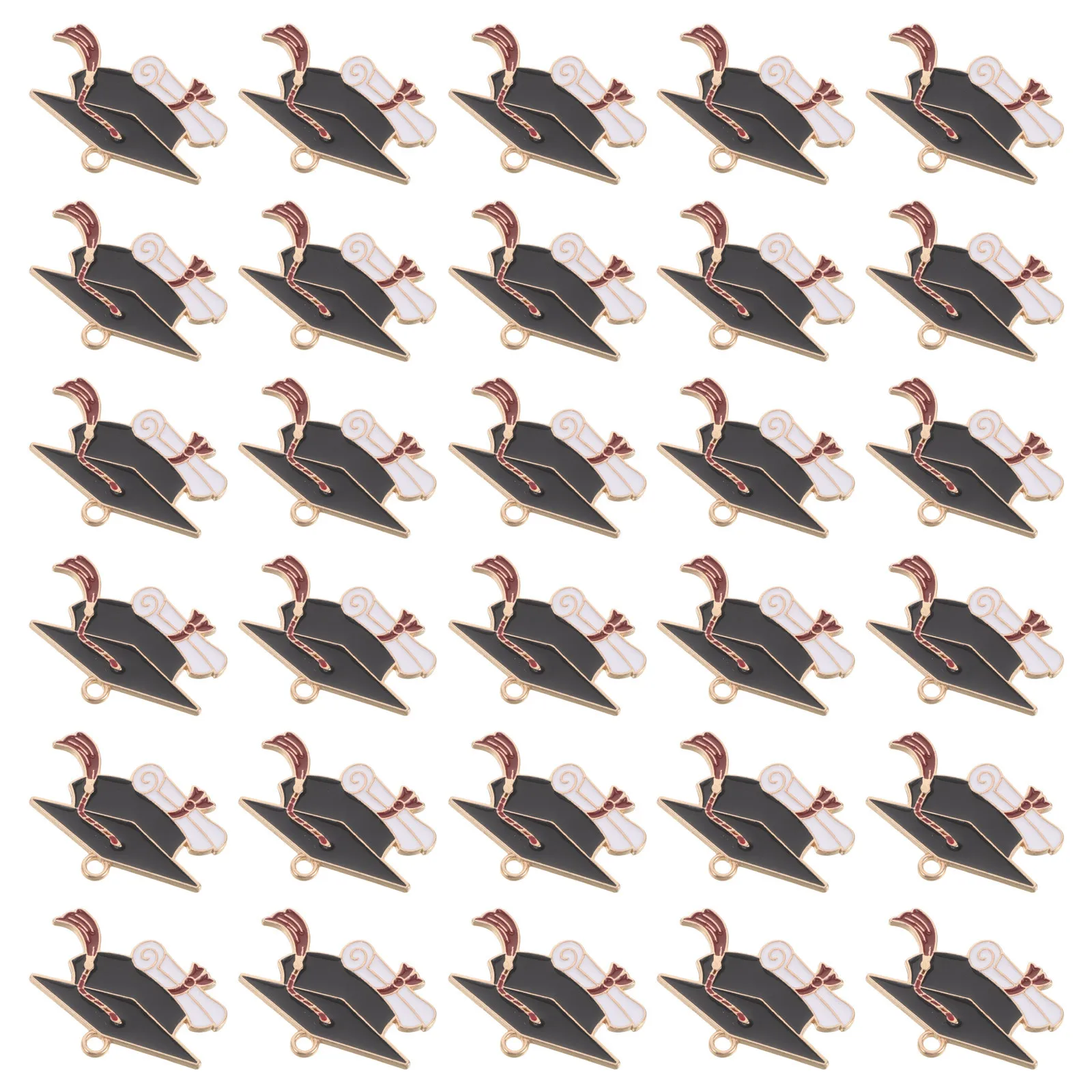 50pcs Graduation Cap Pendants Bulk Alloy Mini Doctoral Hat Charms For Diy Jewelry Making Keychains Necklace Decoration Grad Hat
50pcs Graduation Cap Pendants Bulk Alloy Mini Doctoral Hat Charms For Diy Jewelry Making Keychains Necklace Decoration Grad Hat