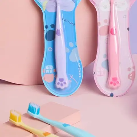Children's Dog Paw Shape Toothbrush Soft Bristle Teeth Whitening Brushes For 2-12 Years Old Kids Toothbrushes Dental Oral Care
Children's Dog Paw Shape Toothbrush Soft Bristle Teeth Whitening Brushes For 2-12 Years Old Kids Toothbrushes Dental Oral Care