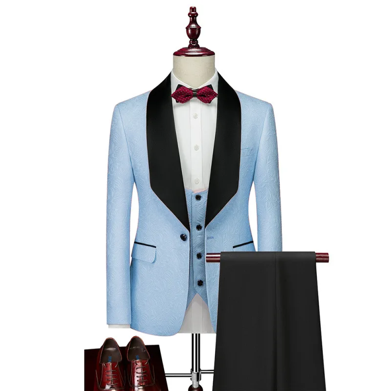 Men's Casual Solid Color Personalized Simple Suit Dress Set Men's Suit Three-piece Set
Men's Casual Solid Color Personalized Simple Suit Dress Set Men's Suit Three-piece Set
