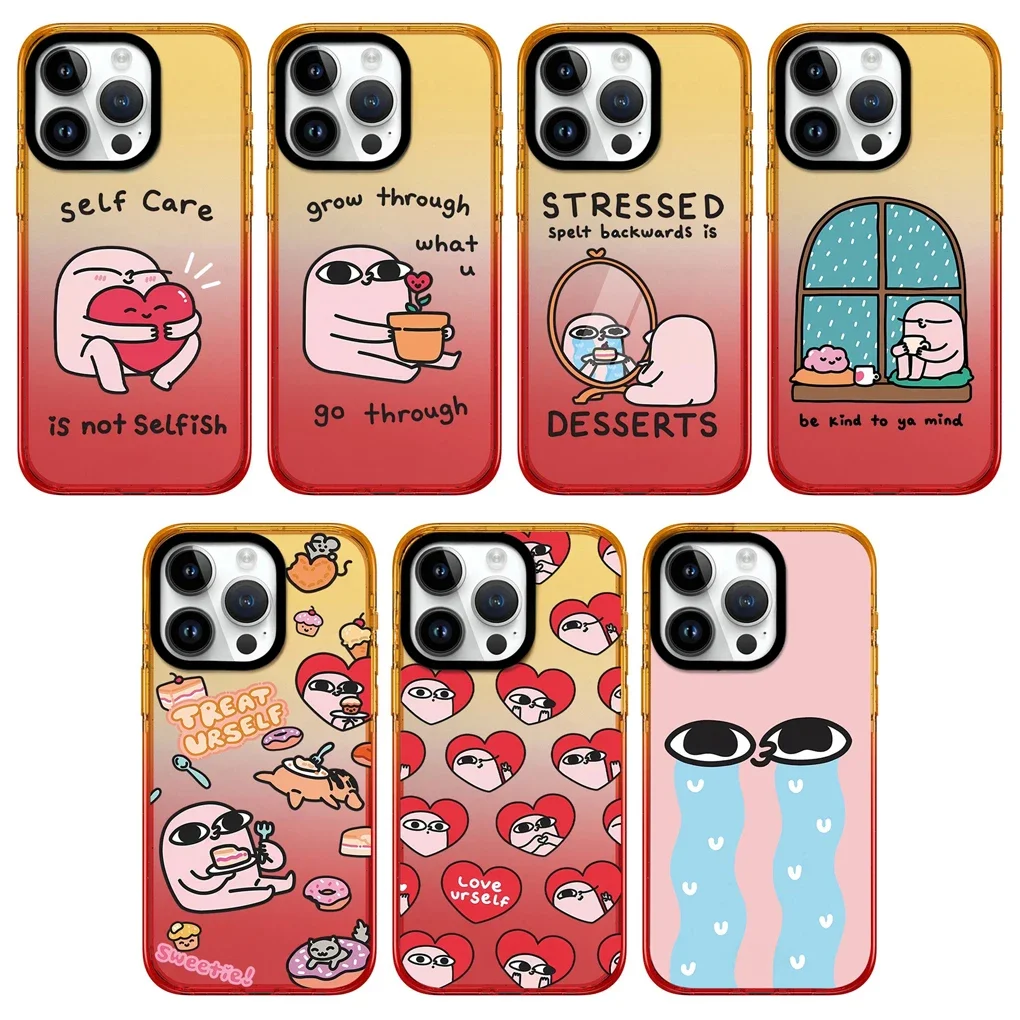Cartoon Crying Face Peach Gradient 2.0 Acrylic Border Protective iPhone Case Cover for 16 15 14 13 12 Pro Max Case
Cartoon Crying Face Peach Gradient 2.0 Acrylic Border Protective iPhone Case Cover for 16 15 14 13 12 Pro Max Case