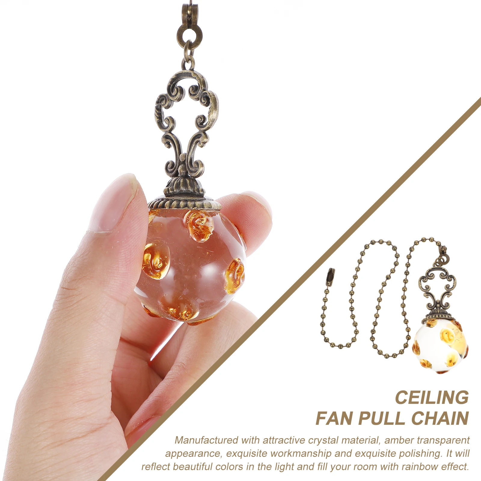 2Pcs Hanging Chain Decorative Iron Extension Pull Chains Pendant for Ceiling Lights Amber Crystal RustProof Durable Hardware
2Pcs Hanging Chain Decorative Iron Extension Pull Chains Pendant for Ceiling Lights Amber Crystal RustProof Durable Hardware