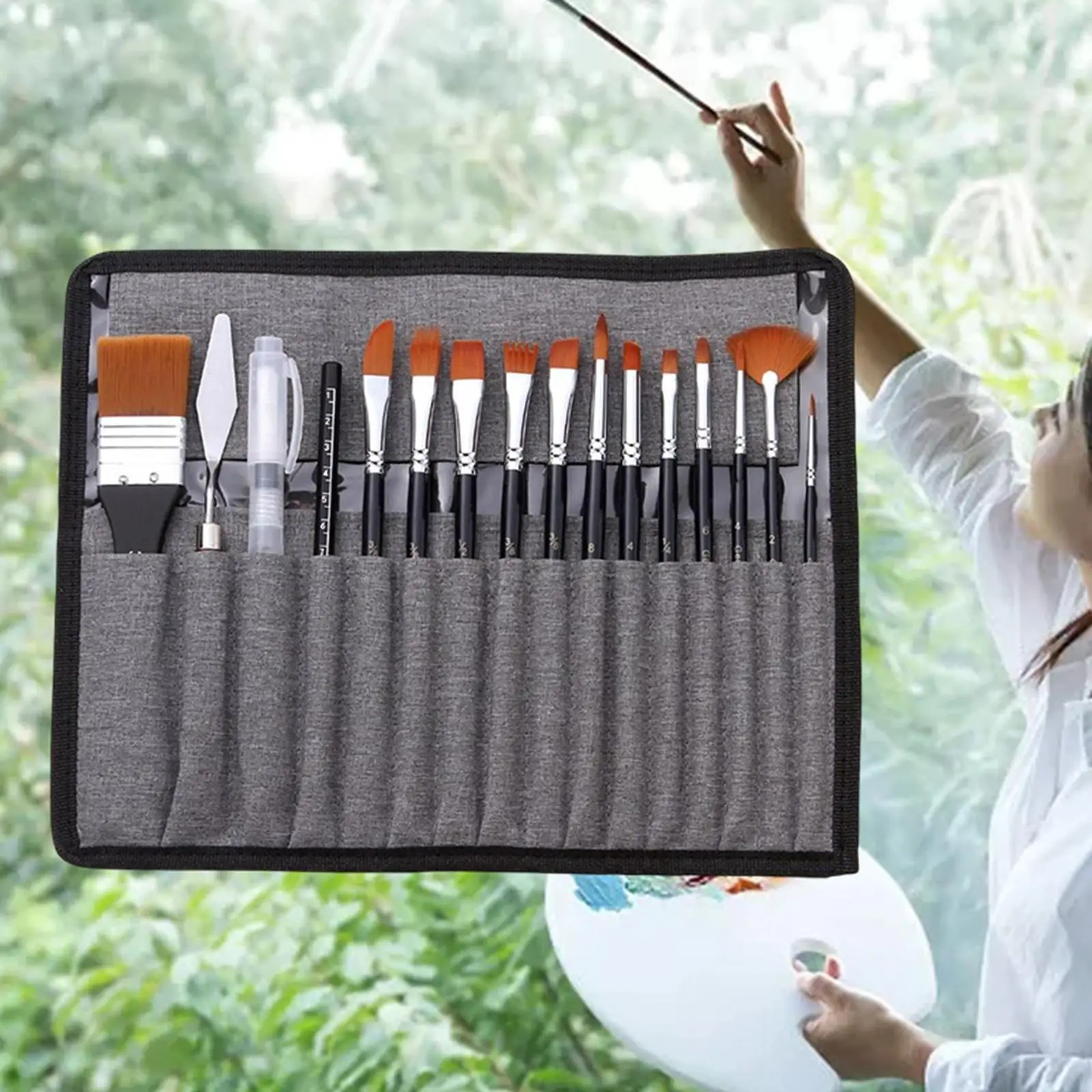 16 Pieces Professional Paint Brush Set Round Pointed Tip Painting Brushes
16 Pieces Professional Paint Brush Set Round Pointed Tip Painting Brushes