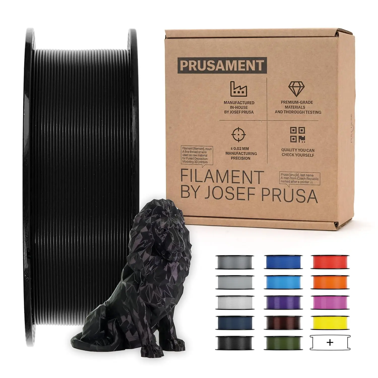 PLA 3D Printer Filament 1.75mm ±0.02mm 1kg Spool, Easy to Print Low Warp, No Tangle, for Beginners & Professionals
PLA 3D Printer Filament 1.75mm ±0.02mm 1kg Spool, Easy to Print Low Warp, No Tangle, for Beginners & Professionals