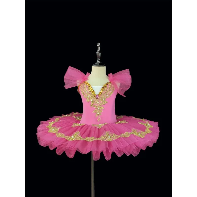 Theeper Ballet Tutu Dress with Gold Lace Embroidery Professional Pancake Tutu for Performance Recital Stage Show Training Suit
Theeper Ballet Tutu Dress with Gold Lace Embroidery Professional Pancake Tutu for Performance Recital Stage Show Training Suit