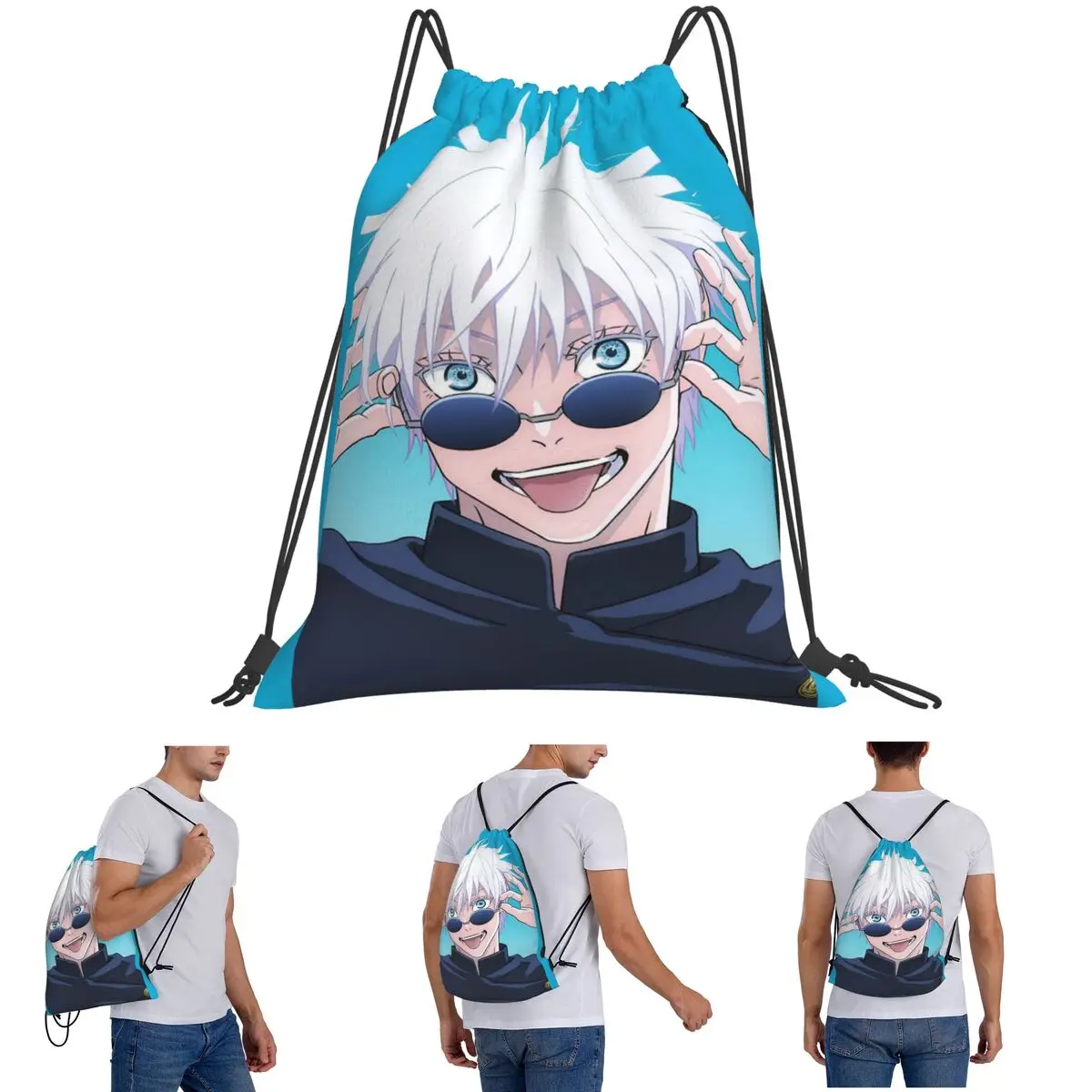 Satoru Gojo Anime Jujutsu Kaisen Backpacks Portable Drawstring Bundle Pocket Sports Bag Book Bags for Travel School
Satoru Gojo Anime Jujutsu Kaisen Backpacks Portable Drawstring Bundle Pocket Sports Bag Book Bags for Travel School