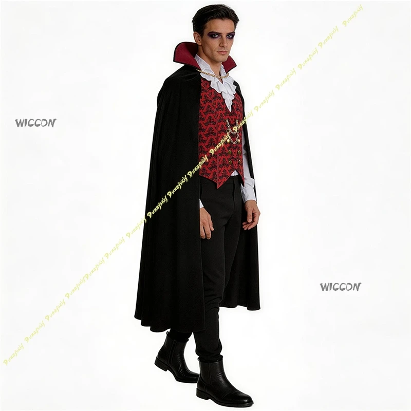 Retro Medieval Renaissance Outfit Classic Dracula Demon Vampire Cosplay for Halloween Performance
Retro Medieval Renaissance Outfit Classic Dracula Demon Vampire Cosplay for Halloween Performance