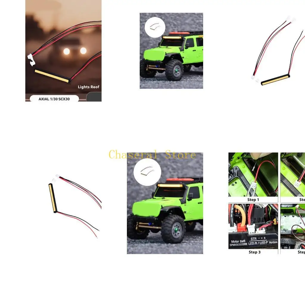 E7CE High Brightness LED Roof Light with Remote Control & Strong Construction Metal LED Roof Light for 1/30 SCX30
E7CE High Brightness LED Roof Light with Remote Control & Strong Construction Metal LED Roof Light for 1/30 SCX30