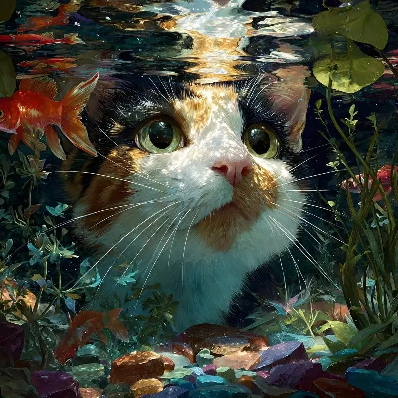 Cat in Water with Fish and Plants Jigsaw Puzzle For Adults Home Wall Art Decoration Crafts DIY Gift New Arrivals
Cat in Water with Fish and Plants Jigsaw Puzzle For Adults Home Wall Art Decoration Crafts DIY Gift New Arrivals
