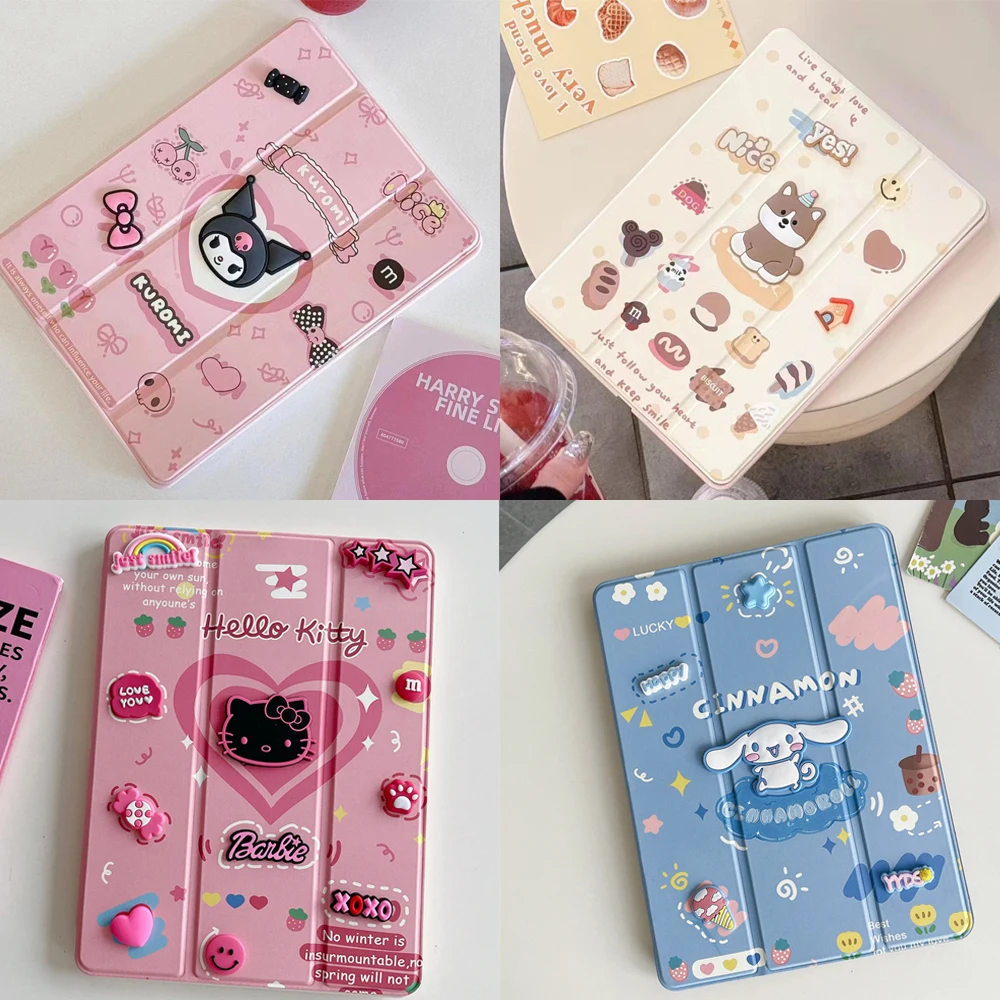 Stand Tablet Cover For iPad Air 3 4 5 10.9 Pro 11 9.7 5th 6th 10.2 7th 8th 9th 10th Cases Kuromi Cinnamoroll Hello Kitty Dog
Stand Tablet Cover For iPad Air 3 4 5 10.9 Pro 11 9.7 5th 6th 10.2 7th 8th 9th 10th Cases Kuromi Cinnamoroll Hello Kitty Dog