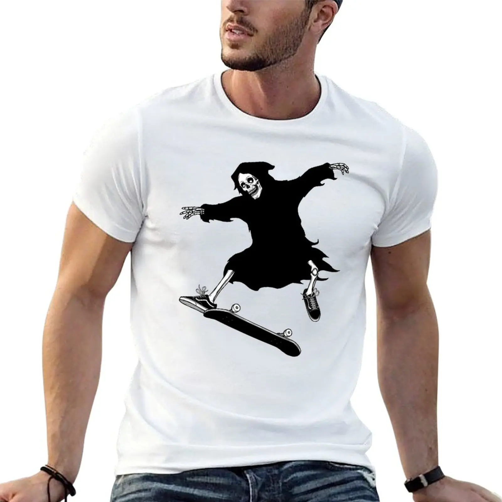 Grim Reaper Skateboarding T-Shirt cotton t shirts high quality anime t shirts for man t shirt personalised T-shirt
Grim Reaper Skateboarding T-Shirt cotton t shirts high quality anime t shirts for man t shirt personalised T-shirt