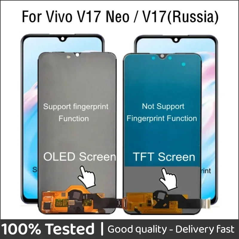6.38" For VIVO V17 Neo Europe LCD Display Touch Screen Assembly Replacement Accessory For VIVO V17 Russia version LCD Display
6.38" For VIVO V17 Neo Europe LCD Display Touch Screen Assembly Replacement Accessory For VIVO V17 Russia version LCD Display
