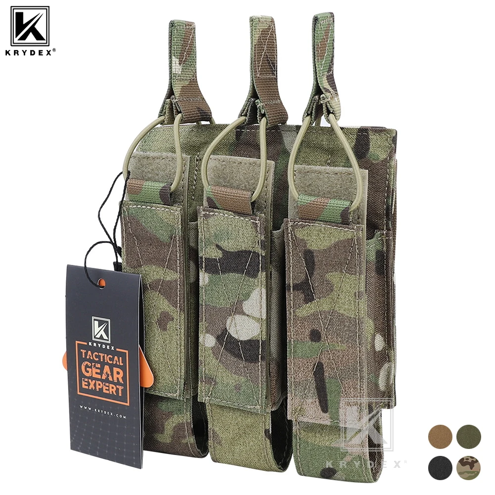 KRYDEX Tactical Triple Magazine Pouch 500D Nylon MOLLE Mag Carrier Bag For KRISS SMG Open Top Mag Holder Airsoft Accessories
KRYDEX Tactical Triple Magazine Pouch 500D Nylon MOLLE Mag Carrier Bag For KRISS SMG Open Top Mag Holder Airsoft Accessories