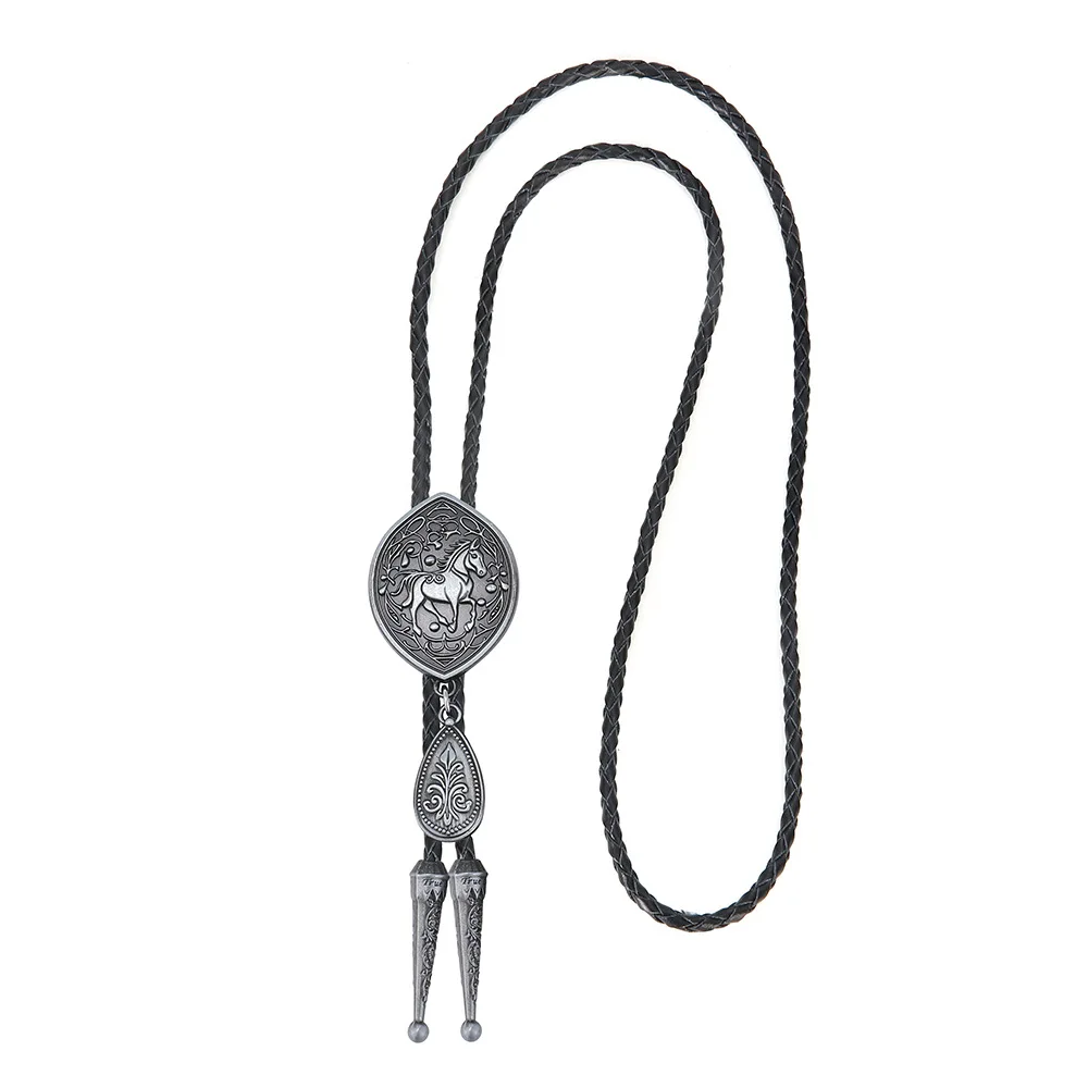 New Fashionable Men's Artificial Leather Alloy Carved Horse Collar Rope, Polo Tie
New Fashionable Men's Artificial Leather Alloy Carved Horse Collar Rope, Polo Tie