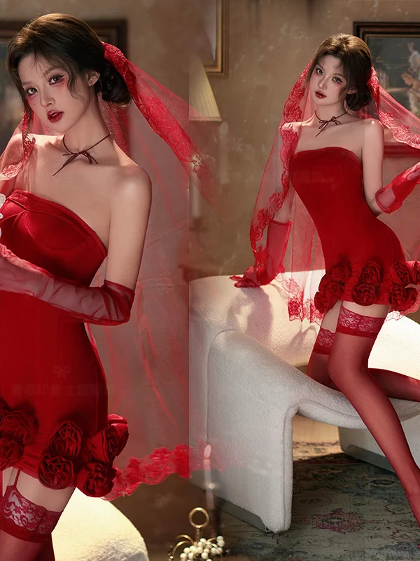Red Pure Desire Theme Sexy Girl Atmosphere Strapless Photography Studio New Arrival Women's Fashion Top for Art Photoshoot
Red Pure Desire Theme Sexy Girl Atmosphere Strapless Photography Studio New Arrival Women's Fashion Top for Art Photoshoot