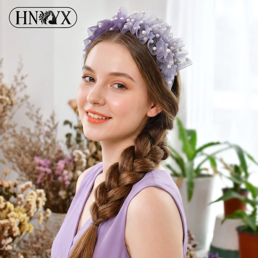 HNYYX Handmade Princess Mesh Head Hoop Elegant Purple Color Women Prom Party Headdress Hair Jewelry Pearl Headpieces YXA90
HNYYX Handmade Princess Mesh Head Hoop Elegant Purple Color Women Prom Party Headdress Hair Jewelry Pearl Headpieces YXA90