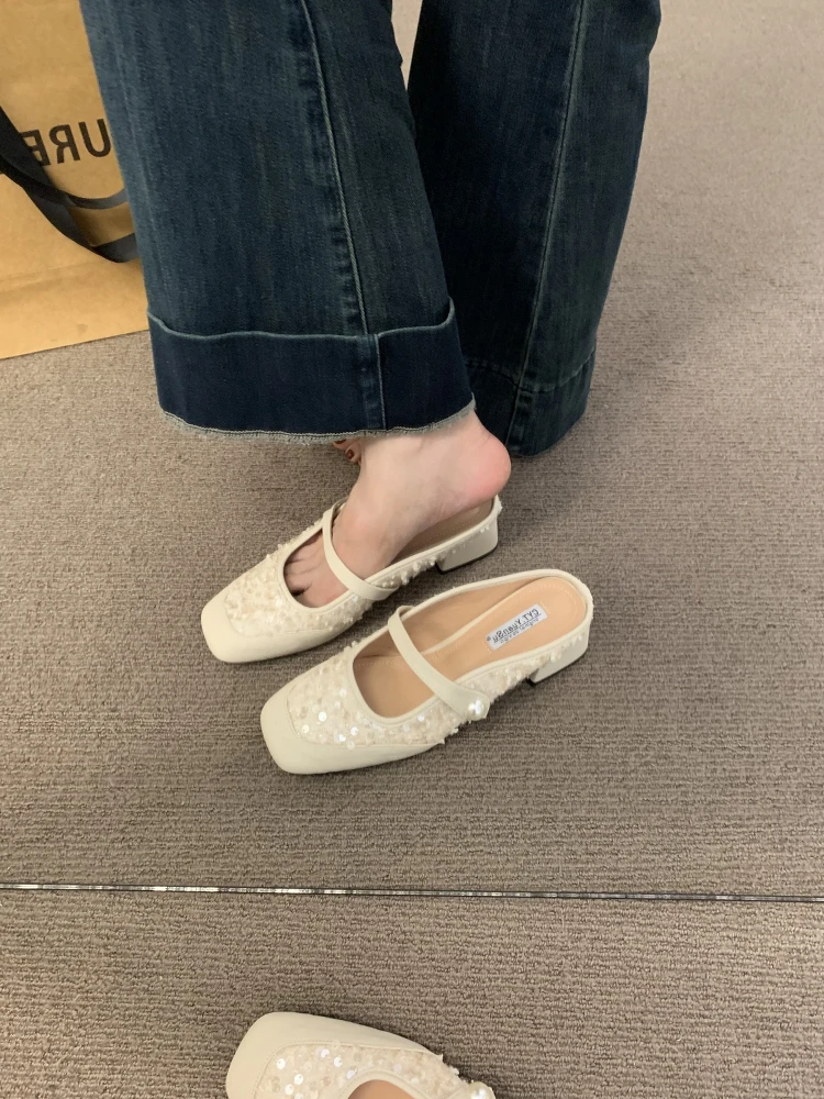Square Toe Shoes Woman's Slippers String Bead Slides Block 2025 Cover Bling Scandals Mary Janes Square heel Cover Toe String Bea
Square Toe Shoes Woman's Slippers String Bead Slides Block 2025 Cover Bling Scandals Mary Janes Square heel Cover Toe String Bea