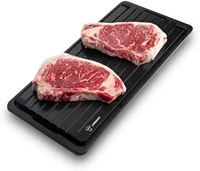 Extra Large 16"x8" Defrosting Tray - Rapid Thaw Frozen Meat with Thick Grooves & Drip Tray
Extra Large 16"x8" Defrosting Tray - Rapid Thaw Frozen Meat with Thick Grooves & Drip Tray