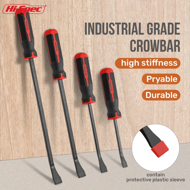 Hi-Spec 8/12/18/24 inch Pry Bar Chisel 4pc Car Repair Tool Set Heavy Duty Crowbar Strike Cap Nail Puller Multifunctional Pry Bar
Hi-Spec 8/12/18/24 inch Pry Bar Chisel 4pc Car Repair Tool Set Heavy Duty Crowbar Strike Cap Nail Puller Multifunctional Pry Bar