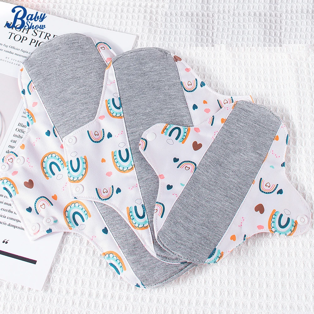 3pcs/pack Reusable Underwear Panty Liners Washable Personal Care Graphene Lining Skin-friendly Cloth Sanitary Pads Rainbow Print
3pcs/pack Reusable Underwear Panty Liners Washable Personal Care Graphene Lining Skin-friendly Cloth Sanitary Pads Rainbow Print