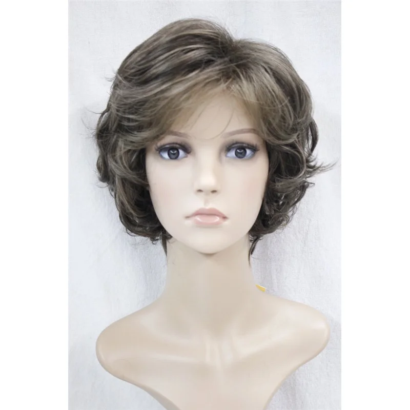 Ladies Wigs Short Women Curly Wig Dark Brown Daily Hair Wig+Wig Cap
Ladies Wigs Short Women Curly Wig Dark Brown Daily Hair Wig+Wig Cap