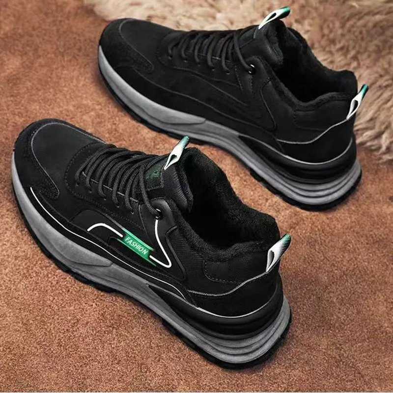Fashion Sneakers Winter Warm Non Slip Thick Sole Casual Shoes Comfortable Durable Footwear Patchwork Design Outdoor Activities
Fashion Sneakers Winter Warm Non Slip Thick Sole Casual Shoes Comfortable Durable Footwear Patchwork Design Outdoor Activities
