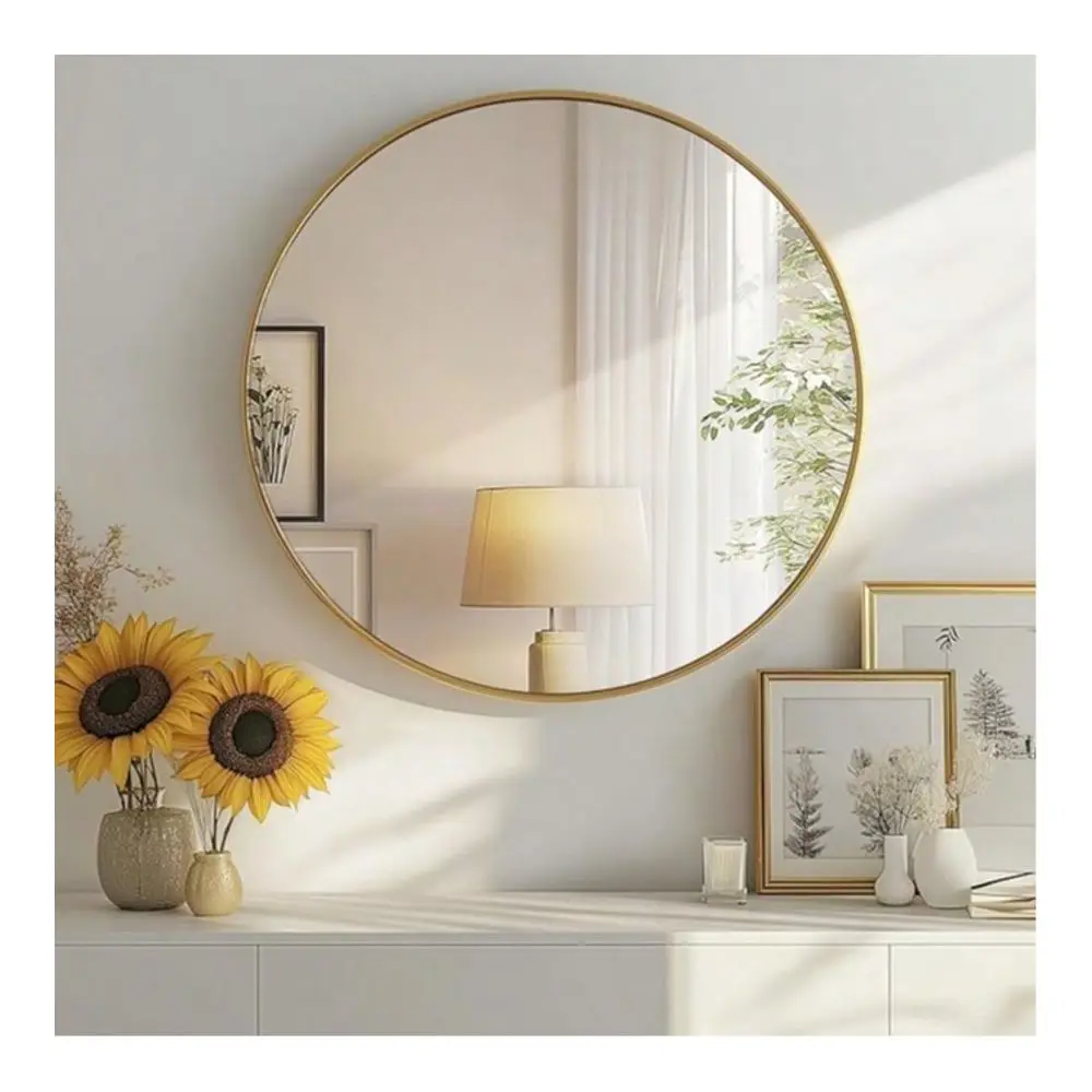 Mirror, Round Bathroom Mirror For Over Sink, Black Metal Frame Round Wall Mirror, Circle Mirrors For Wall, Bathroom Vanity Mirr
Mirror, Round Bathroom Mirror For Over Sink, Black Metal Frame Round Wall Mirror, Circle Mirrors For Wall, Bathroom Vanity Mirr
