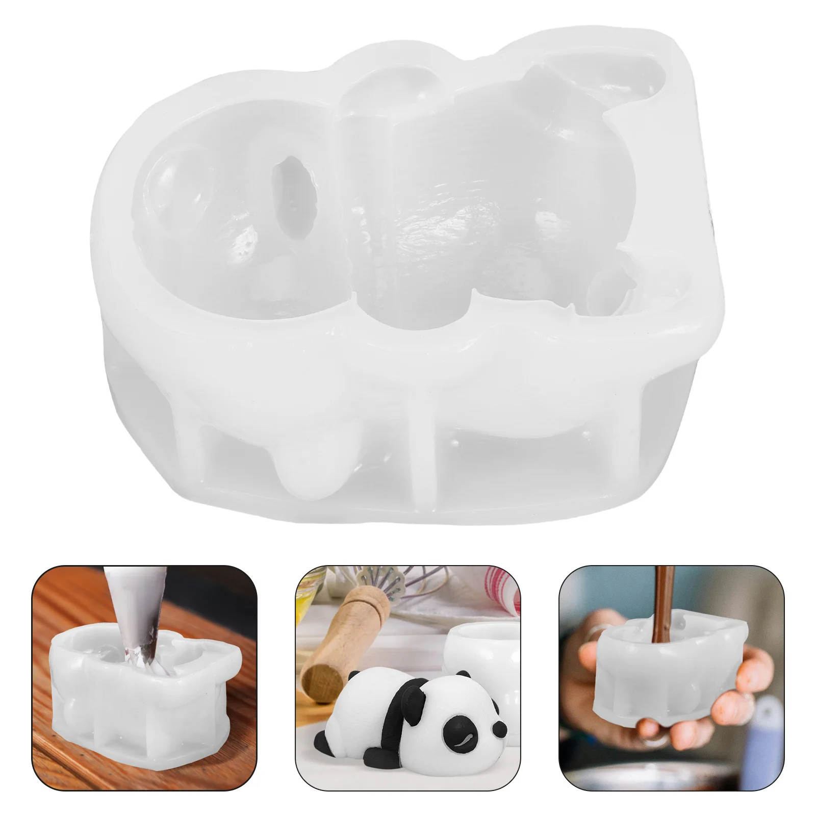 Panda Silicone Fondant Mold Flexible 3D Cake Decorating Chocolate Candy Mould Baking DIY Party Tool 
Panda Silicone Fondant Mold Flexible 3D Cake Decorating Chocolate Candy Mould Baking DIY Party Tool