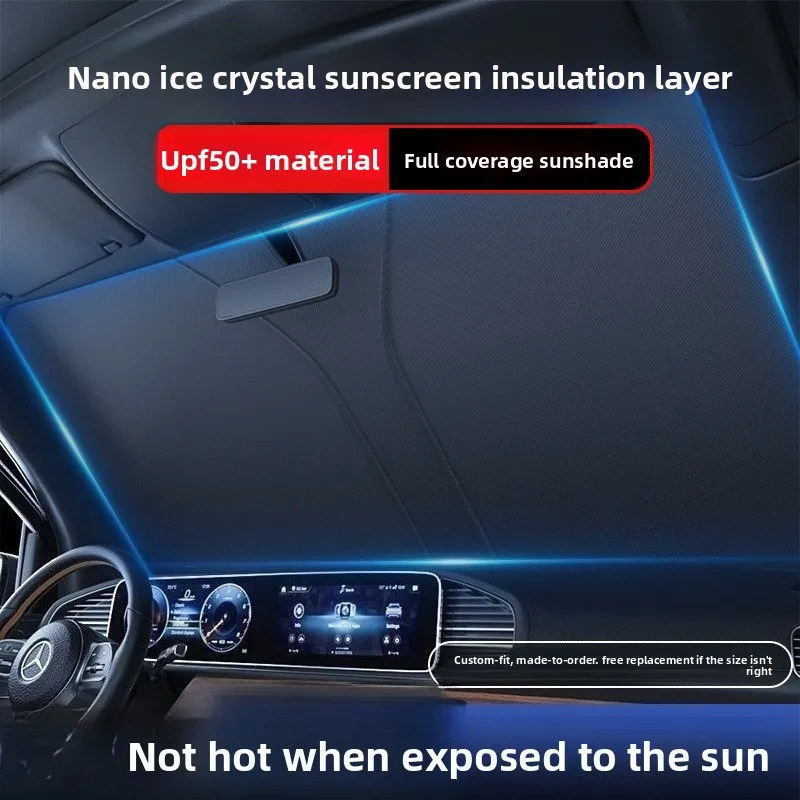 Car laser parasol, window sunscreen, thermal insulation sunshade, special sunshade baffle cover for front windshield in the car
Car laser parasol, window sunscreen, thermal insulation sunshade, special sunshade baffle cover for front windshield in the car