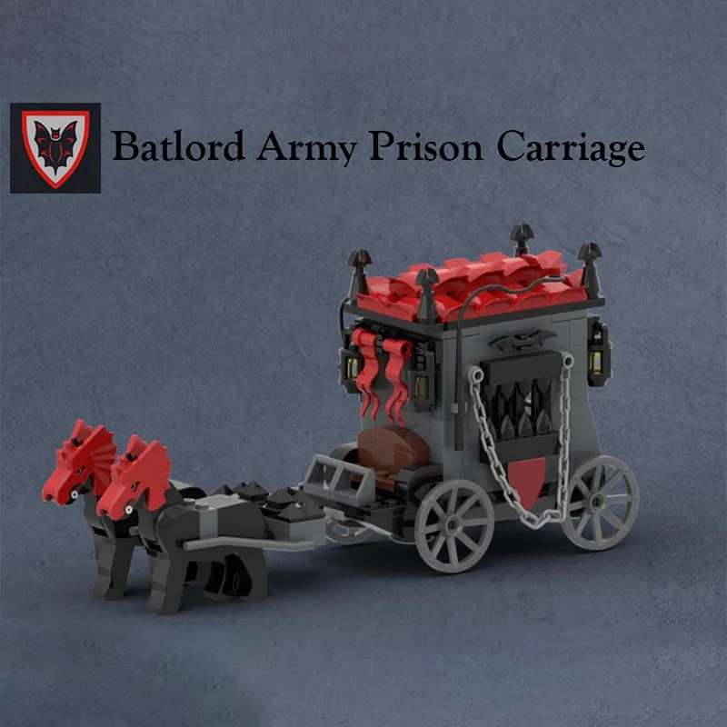 213 шт. MOC Batlord, армейская тюремная карета, средневековые здания, креативные строительные блоки, развивающие игрушки, подарки для мальчиков, украшения 
213 шт. MOC Batlord, армейская тюремная карета, средневековые здания, креативные строительные блоки, развивающие игрушки, подарки для мальчиков, украшения