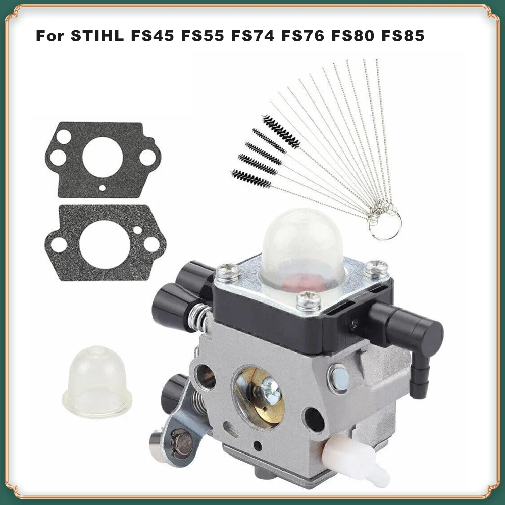 Carburetor for STIHL FS38, FS45, FS55, FS74, FS76, FS80, FS85 String Trimmer Brush Cutter Lawn Mower Parts
Carburetor for STIHL FS38, FS45, FS55, FS74, FS76, FS80, FS85 String Trimmer Brush Cutter Lawn Mower Parts