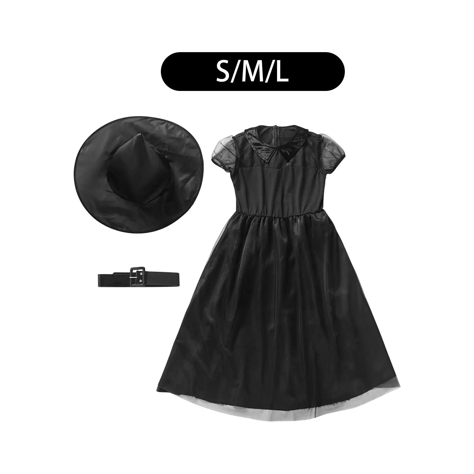 Girls Halloween Witch Costume Comfortable Easy to Wear with Hat Little Witch Dress for Dress up Themed Party Halloween Carnival
Girls Halloween Witch Costume Comfortable Easy to Wear with Hat Little Witch Dress for Dress up Themed Party Halloween Carnival