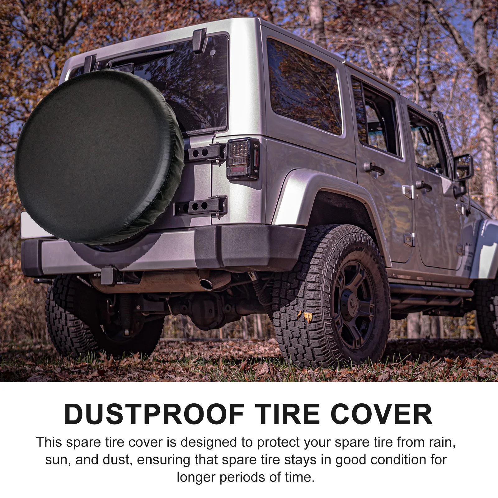 Auto Spare Tire Cover Black Uv Resistant Waterproof Protection for Car Suv Rv Trailer Outdoor Storage Use Black Spare Tire Cover
Auto Spare Tire Cover Black Uv Resistant Waterproof Protection for Car Suv Rv Trailer Outdoor Storage Use Black Spare Tire Cover