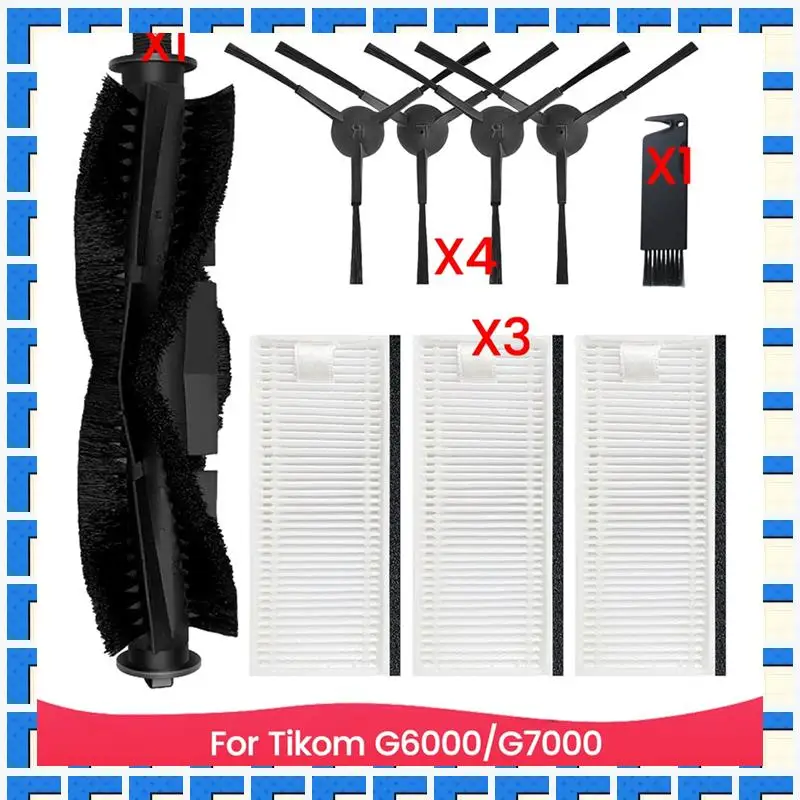 ABNG Main Brush Side Brush Filter For Tikom G6000/G7000, For Thamtu G11 Robot Vacuum Cleaner Replacement Parts
ABNG Main Brush Side Brush Filter For Tikom G6000/G7000, For Thamtu G11 Robot Vacuum Cleaner Replacement Parts