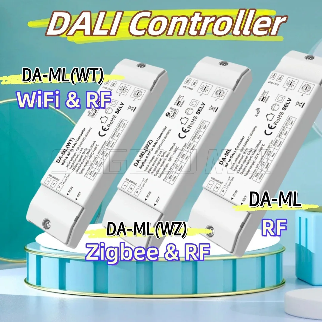 Skydance AC100-240V DA-ML/DA-ML(WT)/DA-ML(WZ) Wi-Fi/ZigBee/RF 2,4G DALI Диммер для одиночного/двойного белого RGB/RGBW/RGBCCT Светодиодный светильник
Skydance AC100-240V DA-ML/DA-ML(WT)/DA-ML(WZ) Wi-Fi/ZigBee/RF 2,4G DALI Диммер для одиночного/двойного белого RGB/RGBW/RGBCCT Светодиодный светильник