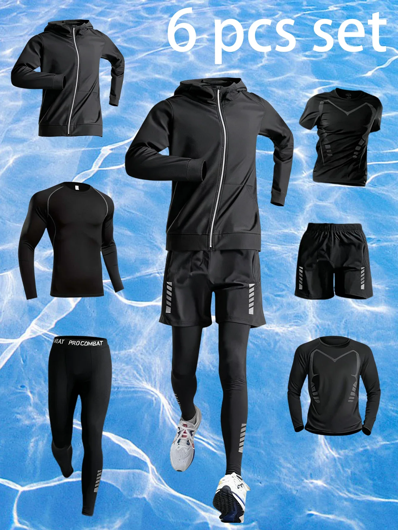 The new running set of six pieces is comfortable, breathable, soft and flexible, suitable for morning exercise
The new running set of six pieces is comfortable, breathable, soft and flexible, suitable for morning exercise