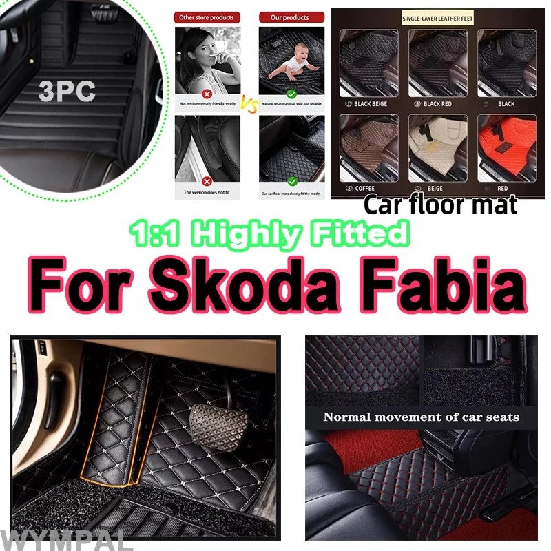 Luxury Auto Car Mats For Skoda Fabia 5J MG MK2 2007~2014 Carpets Rugs Leather Floor Mat Interior Parts Car Waterproof Pad full
Luxury Auto Car Mats For Skoda Fabia 5J MG MK2 2007~2014 Carpets Rugs Leather Floor Mat Interior Parts Car Waterproof Pad full