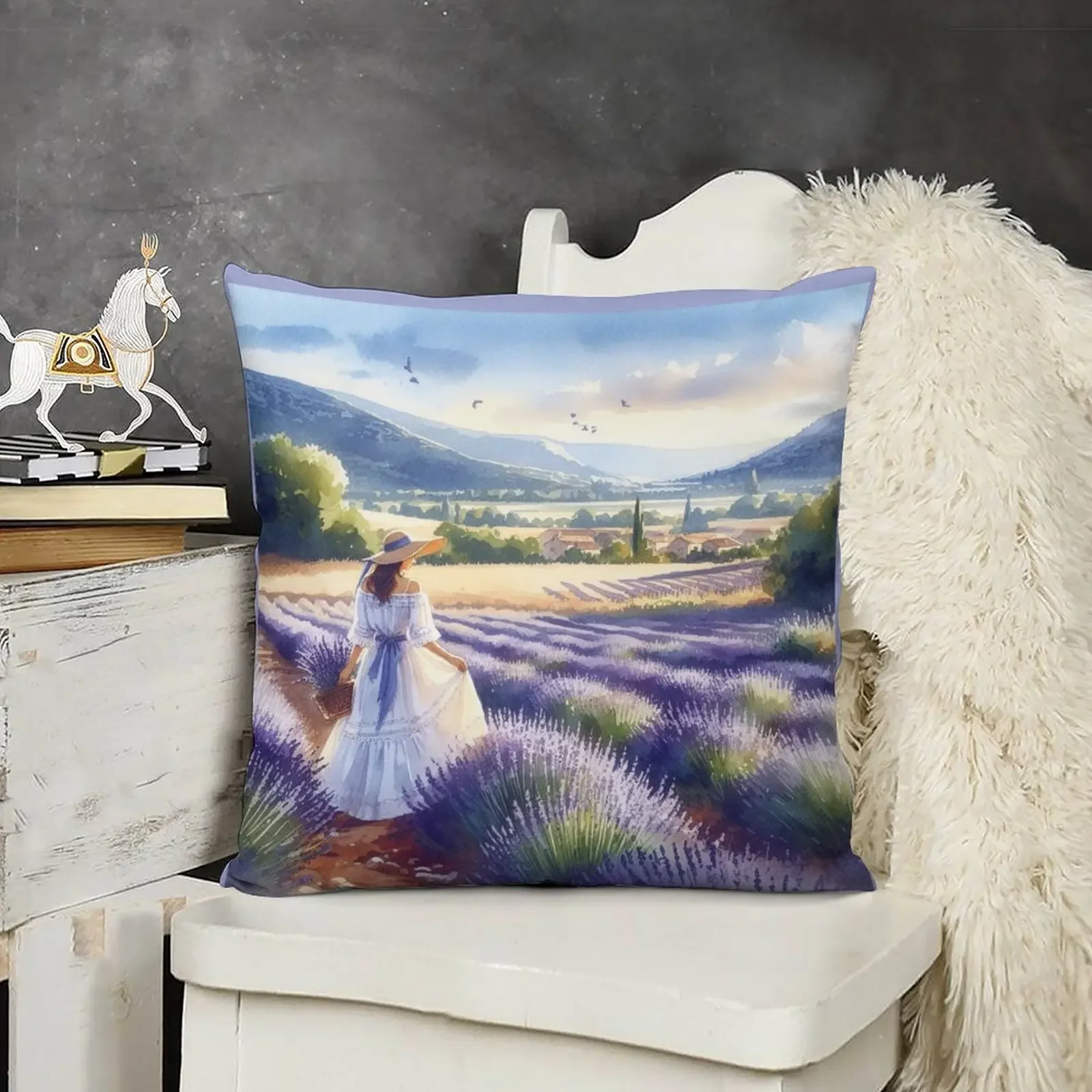 Girl in Lavender Field Throw Pillow bed pillows Decorative pillow case Cushions Home Decor pillow
Girl in Lavender Field Throw Pillow bed pillows Decorative pillow case Cushions Home Decor pillow