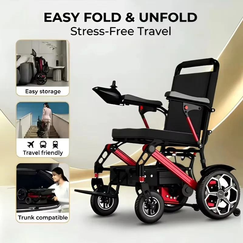 Portable Lightweight Folding Take on Plane Safe Travel Lithium Battery Power Electric Wheelchair Elderly Disabled
Portable Lightweight Folding Take on Plane Safe Travel Lithium Battery Power Electric Wheelchair Elderly Disabled