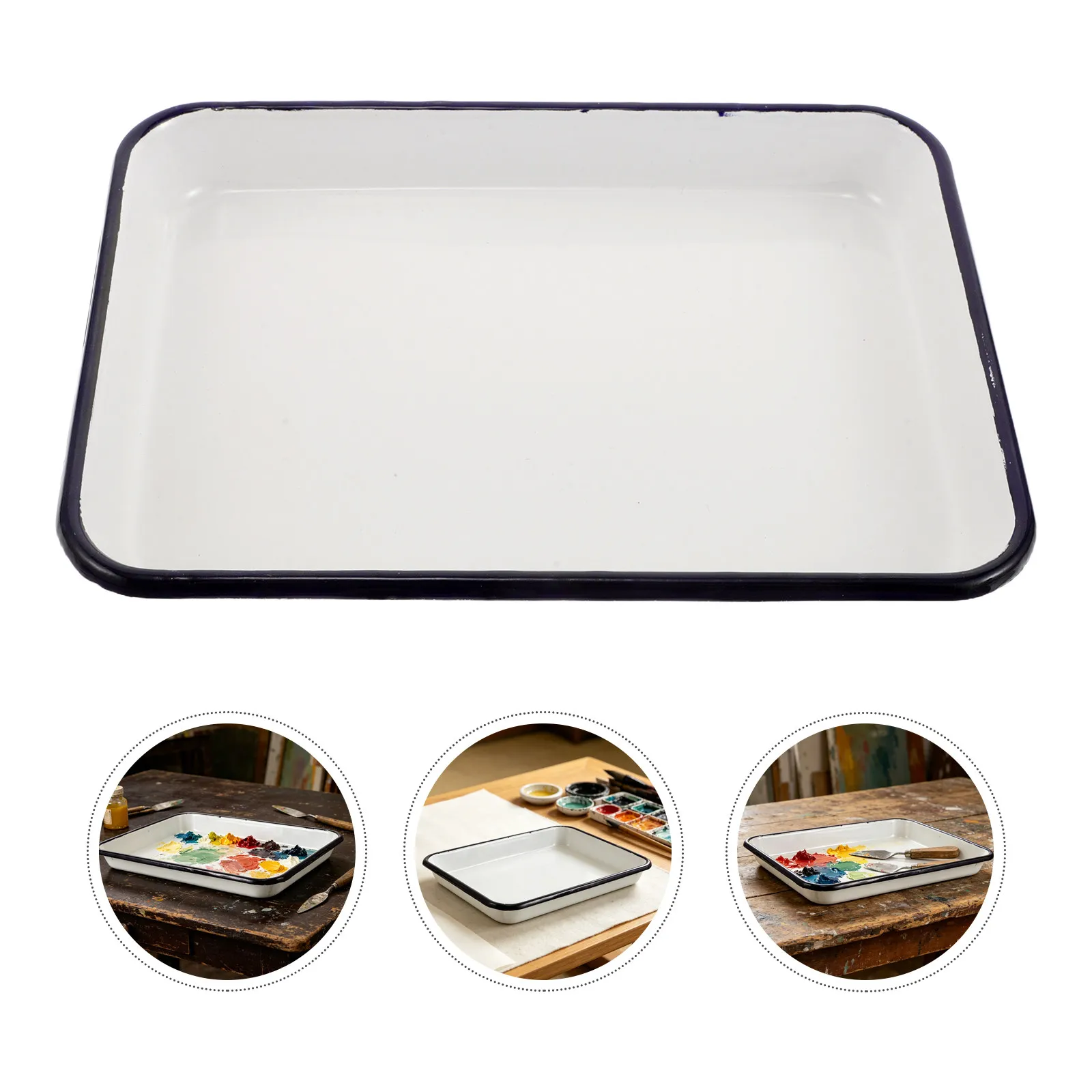 2Pcs Enamel Paint Mixing Palette Square Color Palette for Watercolor Acrylic Oil Painting Artistic Paint Tray Artists Mixing
2Pcs Enamel Paint Mixing Palette Square Color Palette for Watercolor Acrylic Oil Painting Artistic Paint Tray Artists Mixing