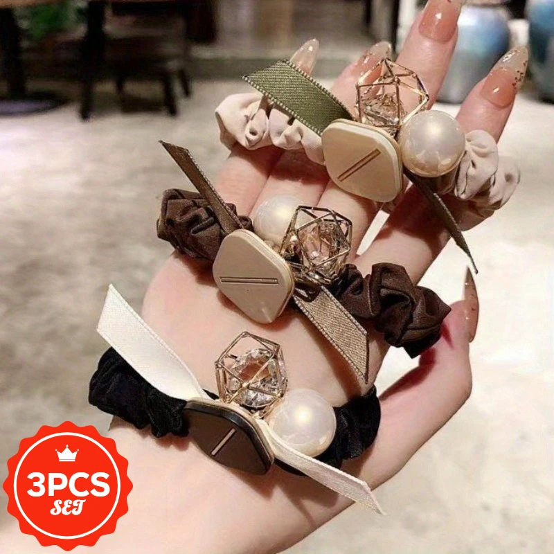 3Pcs/set High-end and Fashionable Large Intestine Headband, Simple Hair Tie, High Elasticity Hair Rope, Bow Fabric Hair Elastic
3Pcs/set High-end and Fashionable Large Intestine Headband, Simple Hair Tie, High Elasticity Hair Rope, Bow Fabric Hair Elastic