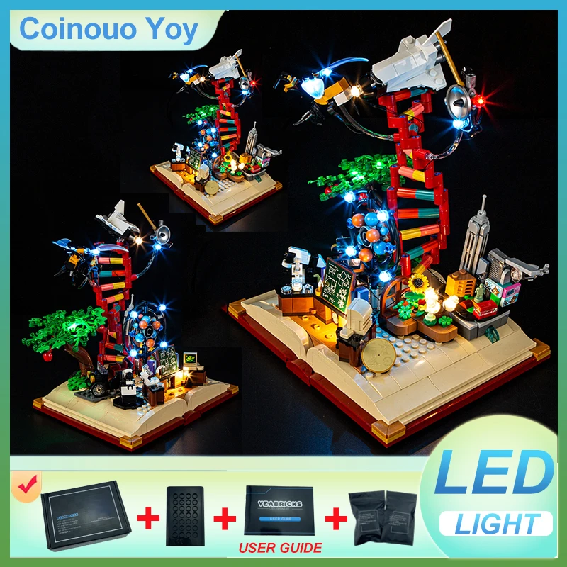 ЛЕГКА для LEGO 21355, игрушка «сделай сам» «Эволюция STEM Block» (модель без блоков, только светодиодный светильник), набор светильников, подарок для ребенка
ЛЕГКА для LEGO 21355, игрушка «сделай сам» «Эволюция STEM Block» (модель без блоков, только светодиодный светильник), набор светильников, подарок для ребенка