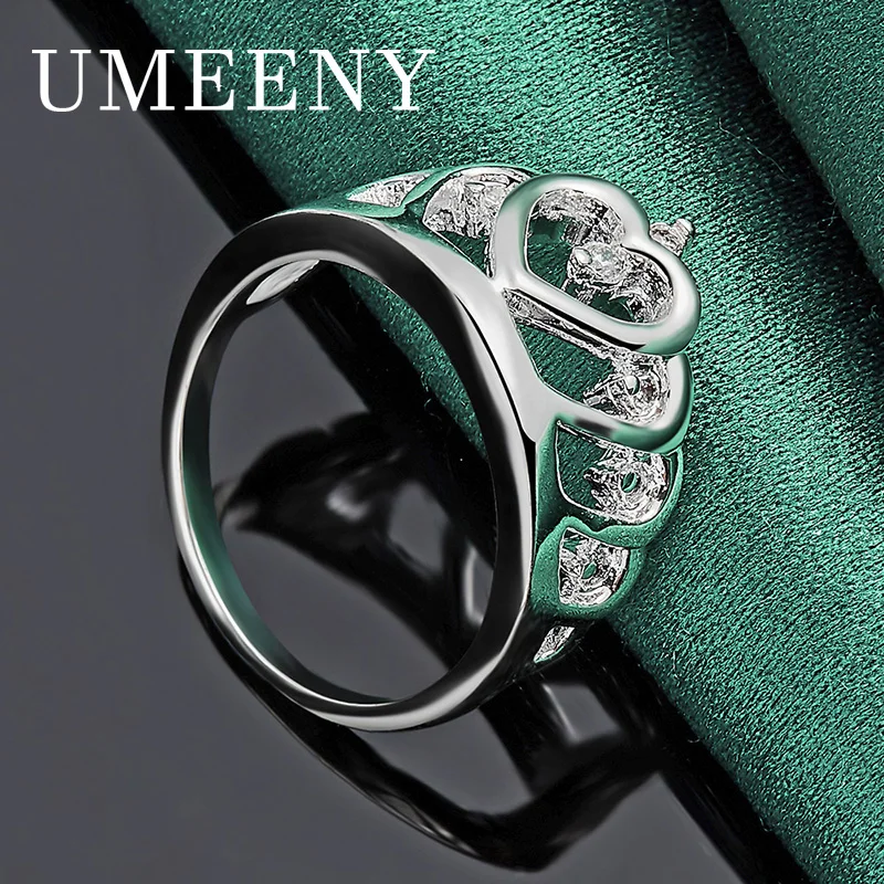Luxury 925 Sterling Silver 7/8/9/10 Charm Heart Shaped Crown Ring Women Temperament Party Fashion Gift Wedding Jewelry
Luxury 925 Sterling Silver 7/8/9/10 Charm Heart Shaped Crown Ring Women Temperament Party Fashion Gift Wedding Jewelry