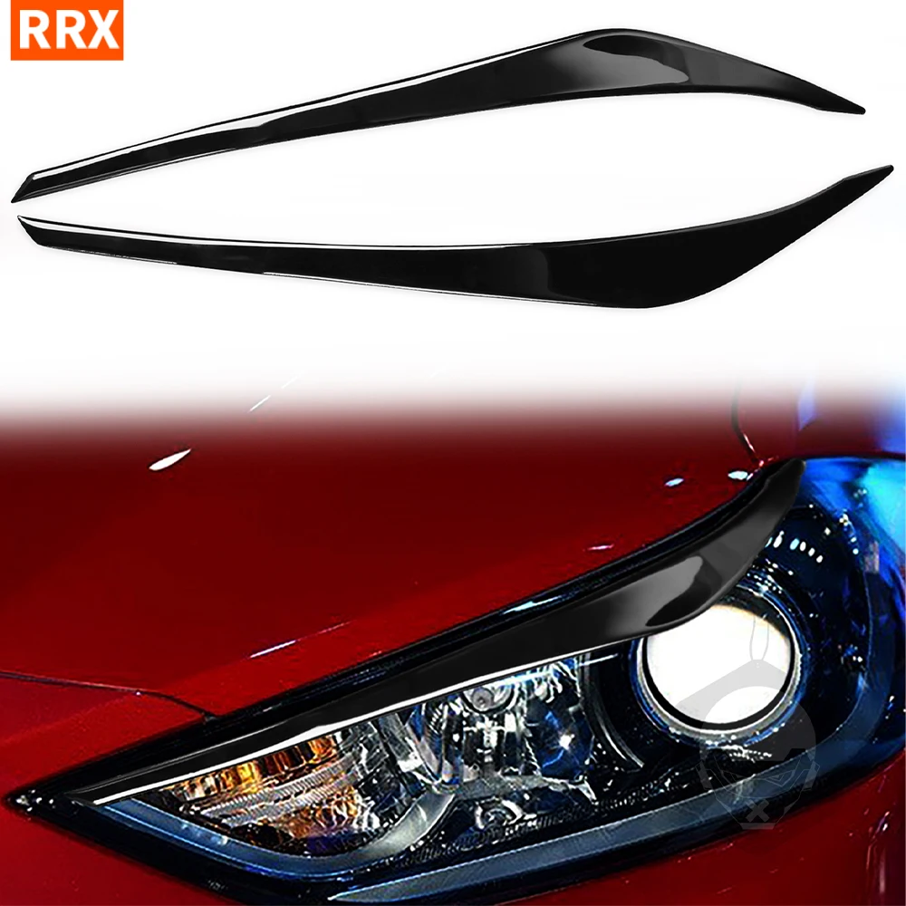 For Hyundai Elantra 2016 2017 2018 Car Headlight Eyebrows Eyelid Eyelash Piano Black Sticker Gloss Auto Interior Accessories
For Hyundai Elantra 2016 2017 2018 Car Headlight Eyebrows Eyelid Eyelash Piano Black Sticker Gloss Auto Interior Accessories