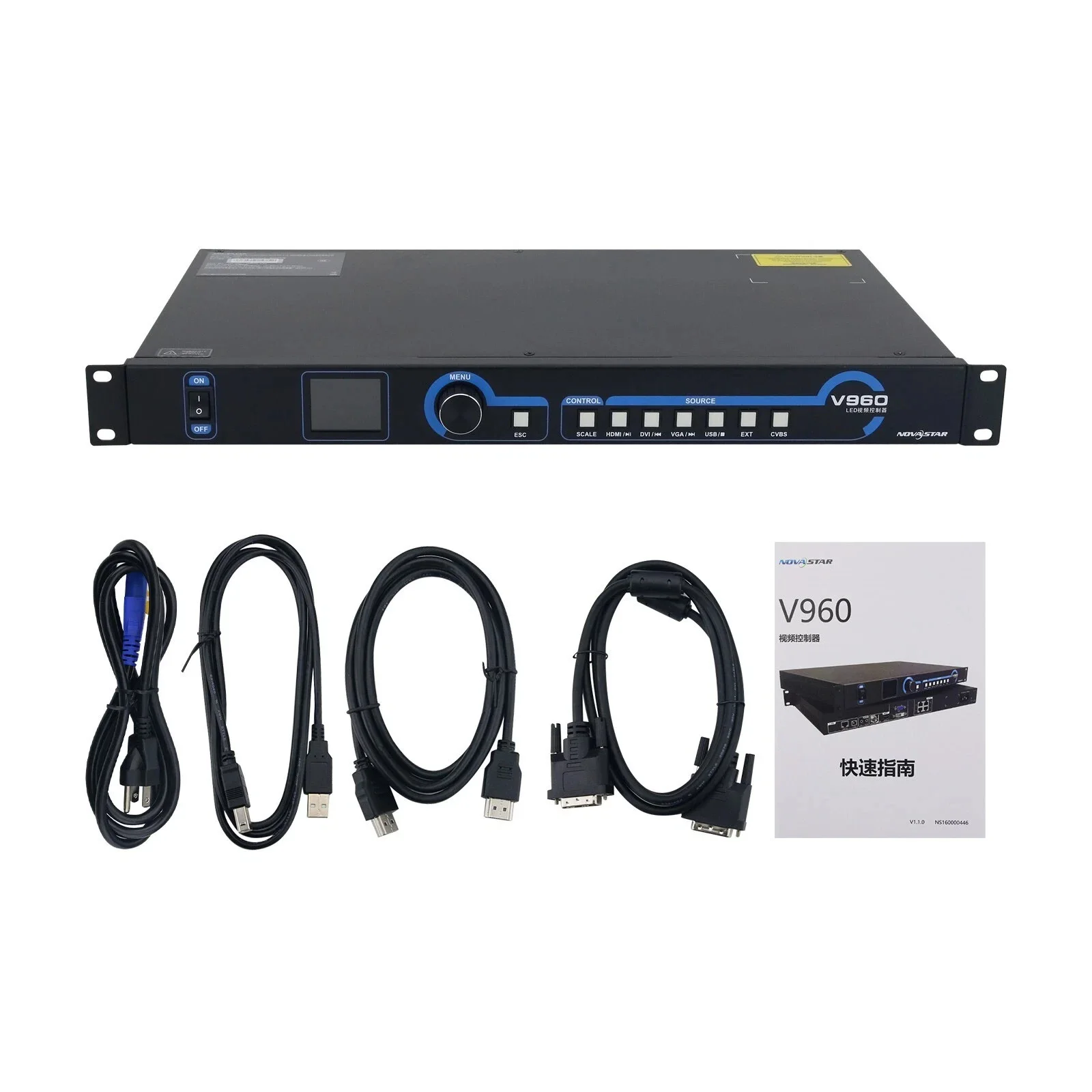 NOVASTAR V960 2,6 МП Контроллер светодиодного дисплея Светодиодный видеопроцессор Китайская версия
NOVASTAR V960 2,6 МП Контроллер светодиодного дисплея Светодиодный видеопроцессор Китайская версия